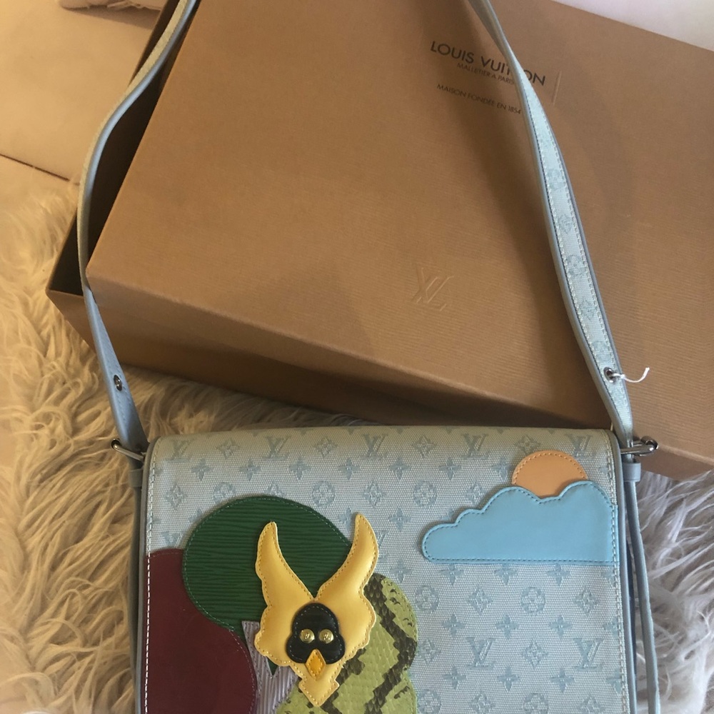 LV Mini lin satchel bag limited edition